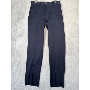 Charleston Khakis Navy Blue Stretch Dress Pants Men's 34x Inhemmed NWT Business‎